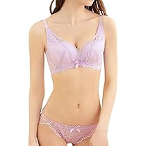 Amazon | [エメフィール] サテン カシュクールレース 脇高 ブラジャー